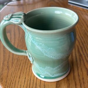 Celadon Green Handmade Pottery Mug